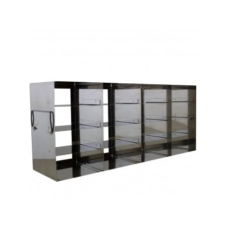 Custom Biogenic Upright Freezer Rack for 2" Boxes, 4x4 442